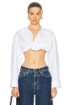 Jacquemus White Le Chouchou 'la Chemise Bahia Courte' Shirt In White