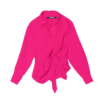 Pre-owned Jacquemus La Chemise Bahia 'pink' | Women's Size 34