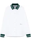Jacquemus La Chemise Baseball White Shirt With Embroidered Logo On The Front In Cotton Man