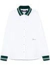 Jacquemus La Chemise Baseball White Shirt With Embroidered Logo On The Front In Cotton Man In White