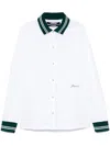 Jacquemus La Chemise Baseball White Shirt With Embroidered Logo On The Front In Cotton Man In 白色