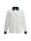 Jacquemus La Chemise Baseball White Shirt With Embroidered Logo On The Front In Cotton Man In White