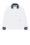 Jacquemus La Chemise Baseball White Shirt With Embroidered Logo On The Front In Cotton Man In White