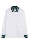 Jacquemus La Chemise Baseball White Shirt With Embroidered Logo On The Front In Cotton Man In White