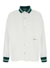 Jacquemus La Chemise Baseball White Shirt With Embroidered Logo On The Front In Cotton Man In White