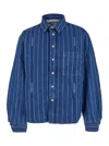 Jacquemus La Chemise Boulanger Blue Stripe Cotton Shirt