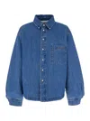 Jacquemus La Chemise Boulanger Shirt Jacket In Blue