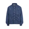 Jacquemus La Chemise Boulanger Blue Stripe Cotton Shirt