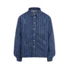 Jacquemus La Chemise Boulanger Blue Stripe Cotton Shirt In Blue