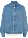 Jacquemus La Chemise Boulanger Shirt Jacket In Blue