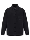 Jacquemus La Chemise Boulanger Quilted Denim Jacket In Black