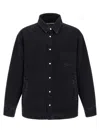 Jacquemus La Chemise Boulanger Quilted Denim Jacket In Black