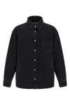 Jacquemus La Chemise Boulanger Quilted Denim Jacket In Black