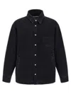 Jacquemus La Chemise Boulanger Quilted Denim Jacket In Black