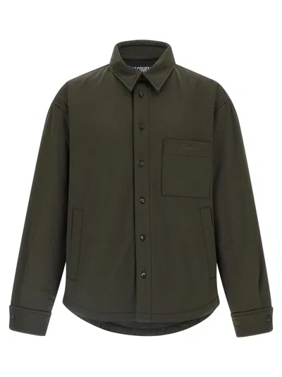 Jacquemus La Chemise Boulanger Puffer Jackets Green