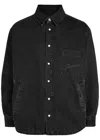 Jacquemus La Chemise Boulanger Quilted Denim Jacket In Black