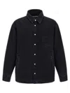 Jacquemus La Chemise Boulanger Quilted Denim Jacket In Black