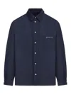 Jacquemus La Chemise Boulanger Padded Overshirt In Blue