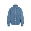 Jacquemus The Boulanger Puffed Denim Overshirt In Blue