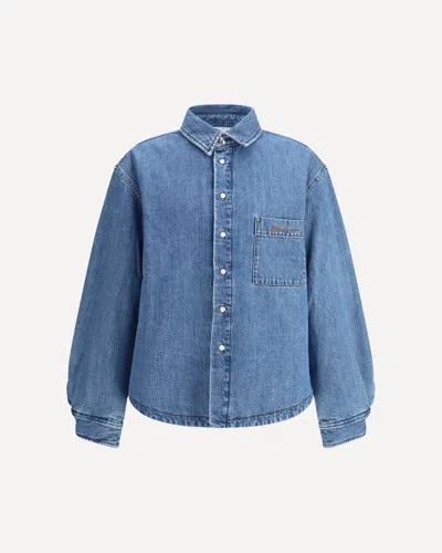 Jacquemus La Chemise Boulanger Shirt Jacket In Blue
