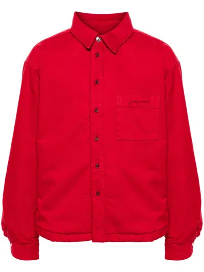 Jacquemus La Chemise Boulanger Shirt Jacket In 470 Red
