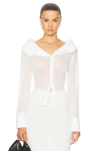 Jacquemus La Chemise Brezza In White