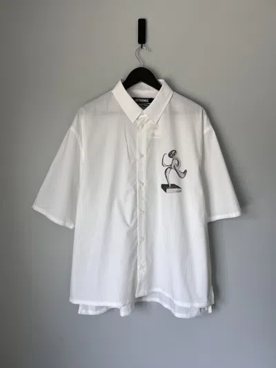 Pre-owned Jacquemus La Chemise Cabri Button Down Shirt In White