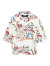 Jacquemus La Chemise Simon Printed Cotton Shirt In White