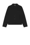 Jacquemus La Chemise Corto Paneled Button-up Shirt In Black