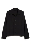 Jacquemus La Chemise Corto Paneled Button-up Shirt In Black