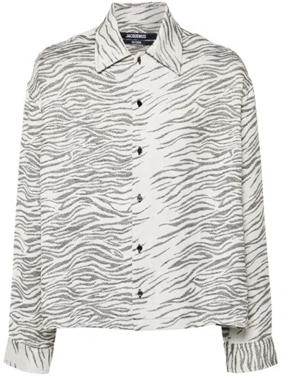 Jacquemus La Chemise Corto Shirt In Neutrals