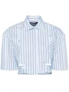 Jacquemus The Bari Short Shirt In 蓝色