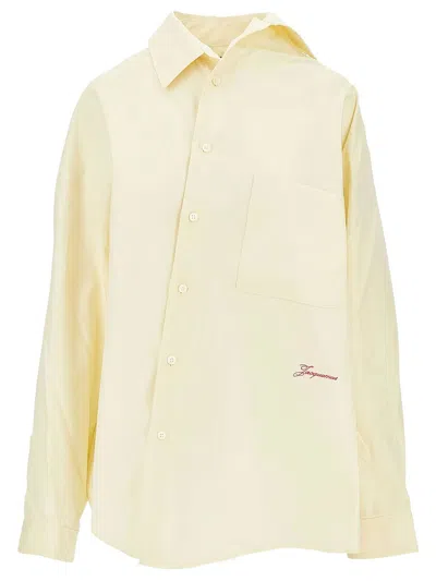 Jacquemus La Chemise Cuadro Femme In Yellow