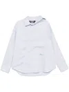 Jacquemus Men La Chemise Cuadro In Light Grey