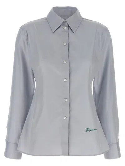 Jacquemus 'la Chemise De Costume' Shirt In Gray