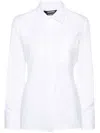 Jacquemus White Blouse With Cut-out Detail And Adjustable Waistband In White