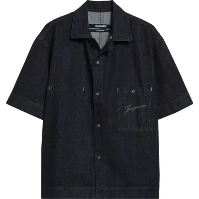 JACQUEMUS JACQUEMUS LA CHEMISE DE-NÎMES ALOE DENIM BUTTON-UP SHIRT