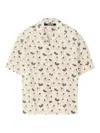 Jacquemus Mens La Chemise Jean Graphic-print Cotton Shirt Duck Light Beige Gr