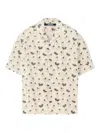 Jacquemus Mens La Chemise Jean Graphic-print Cotton Shirt Duck Light Beige Gr In Neutral