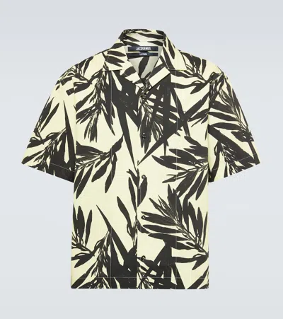 JACQUEMUS LA CHEMISE JEAN COTTON POPLIN BOWLING SHIRT