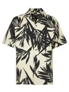 Jacquemus 'la Chemise Jean' Multicolor Bowling Shirt With Palm Print In Multicolor