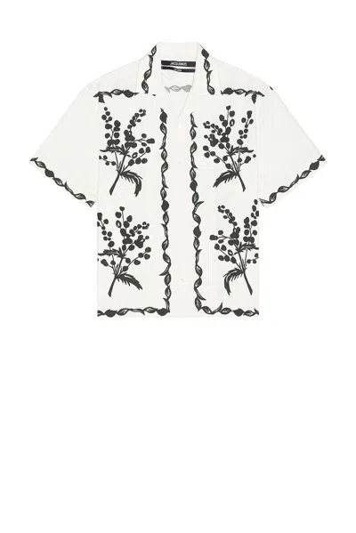 Jacquemus La Chemise Jean Printed Cotton Bowling Shirt In Multi