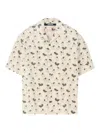 Jacquemus Mens La Chemise Jean Graphic-print Cotton Shirt Duck Light Beige Gr