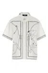 Jacquemus Jean Camp-collar Printed Cotton-poplin Shirt In Multi