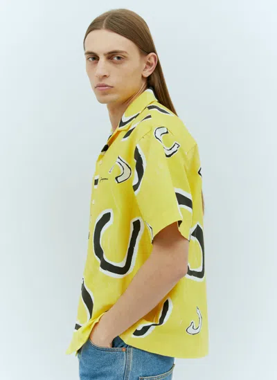 Jacquemus La Chemise Jean Shirt In Yellow