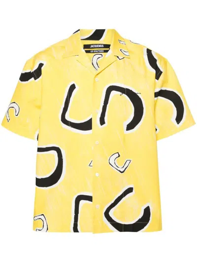 Jacquemus La Chemise Jean Cotton Shirt In Yellow