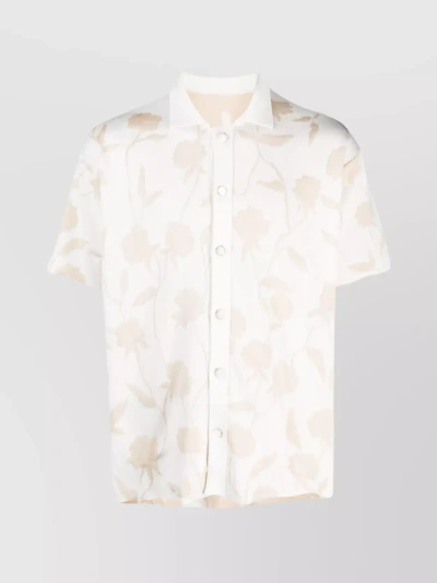 Jacquemus Drop Shoulder Spread Collar Shirt In White