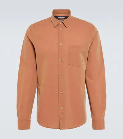 Jacquemus Hemd La Chemise Meio Aus Baumwolle Und Wolle In Peach