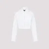 Jacquemus Mirada Shirt Cropped Length Balloon Sleeves In White