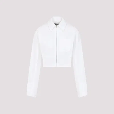 Jacquemus Miranda Zip-up  Shirt In White
